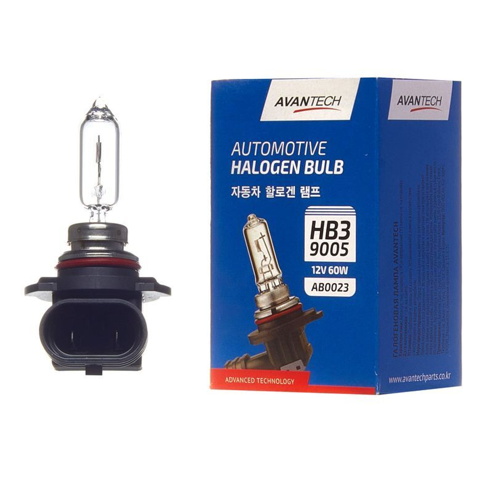 Лампа головного света Avantech 9005 (HB3) 12V 60W AB0023