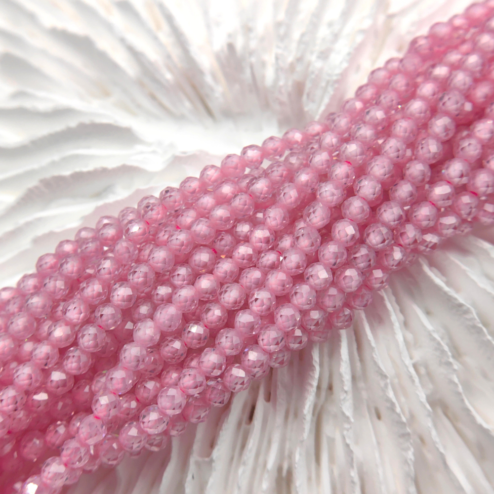 Бусины фианита, Pink