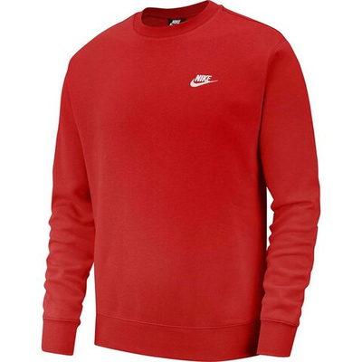 Толстовка Nike NSW Club Crew Sweatshirt Red