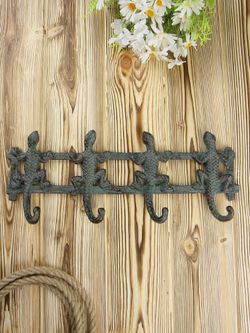 Iron Garden Вешалка настенная Ящерки, 4 крючка