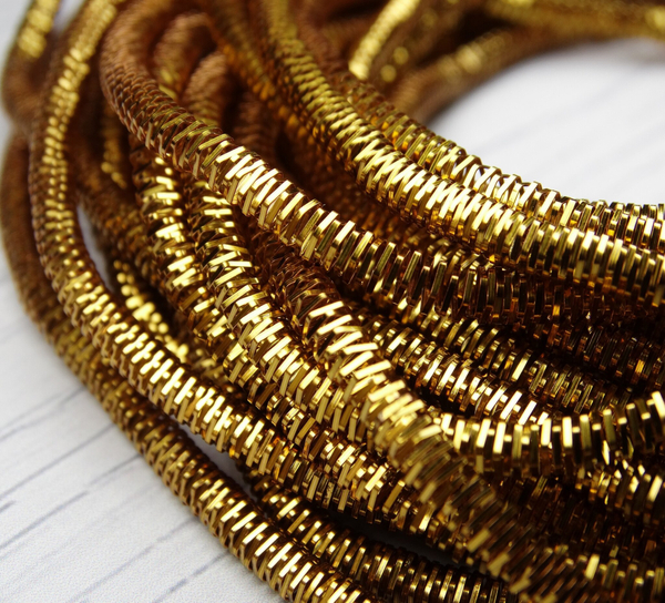 ТК011НН3 Трунцал (канитель), цвет: бронза, размер: 3 мм, 5 гр.