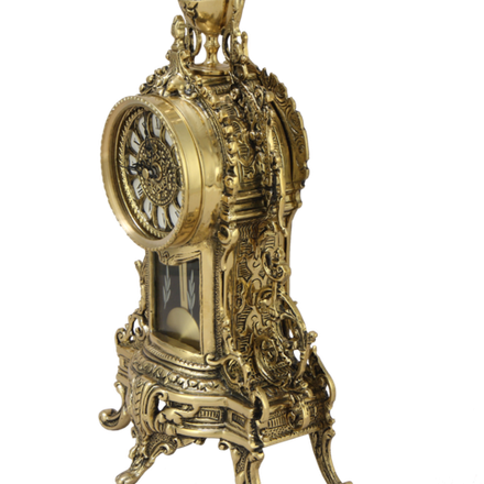 Bello De Bronze Каминные часы с маятником с канделябрами "Кафедрал Ново"