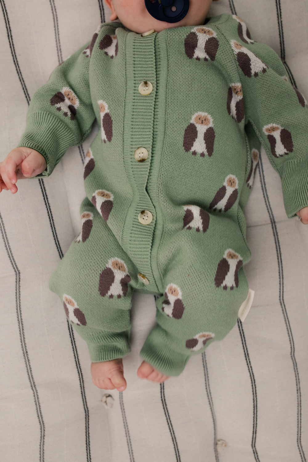 7055-338 Комбинезон вязаный (совы)