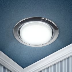 KL35 CН /1 (к) Светильник ЭРА под лампу Gx53,220V, 13W,хром | Встраиваемые светильники Для ламп GX53