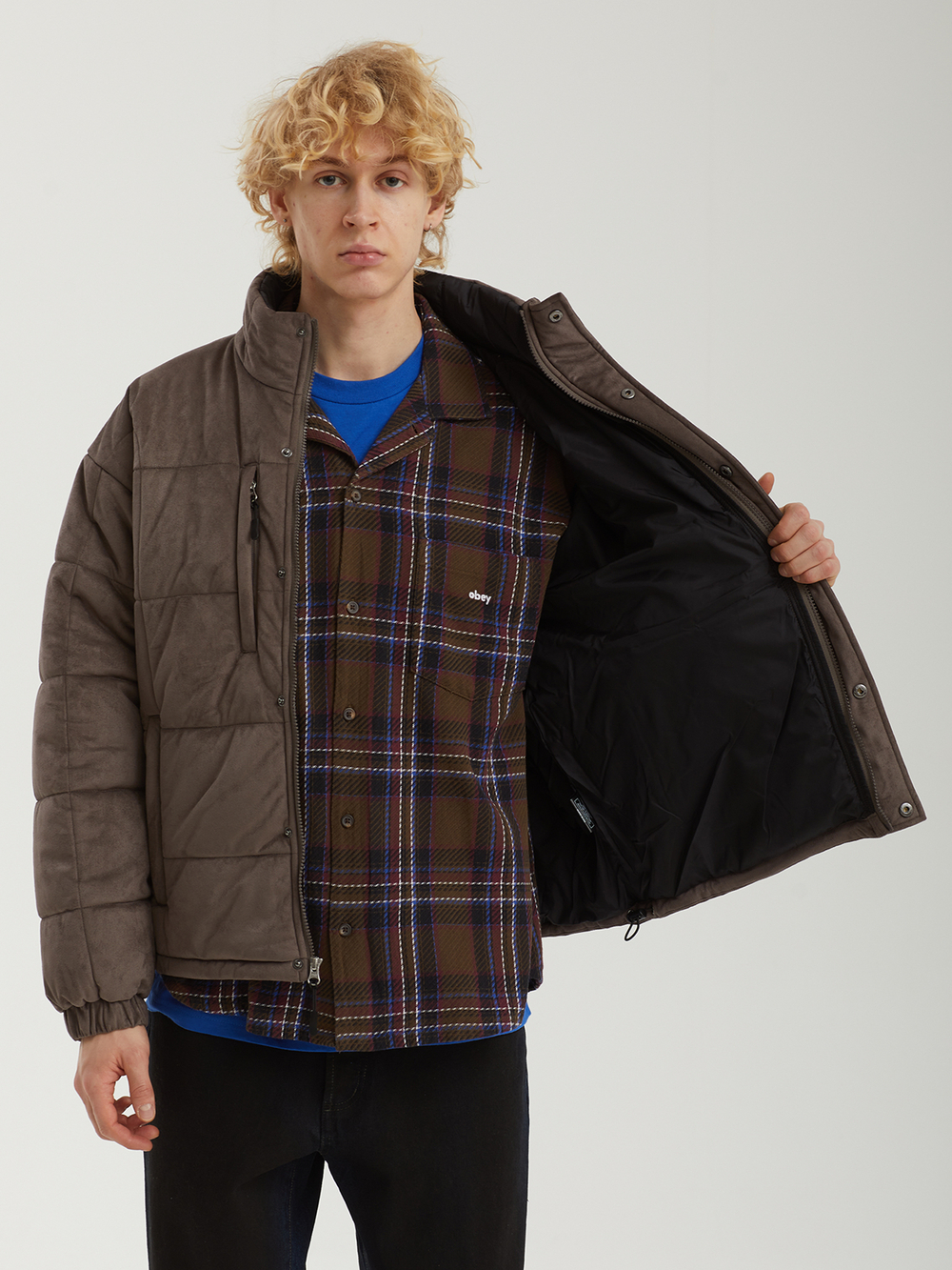 Мужская Куртка Faux Suede