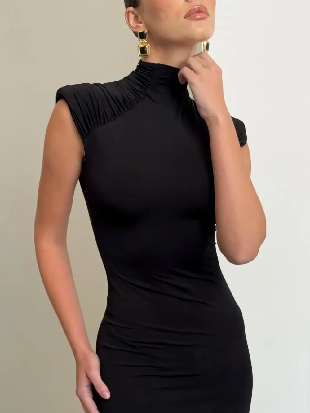 Платье Solo maxi, Черное