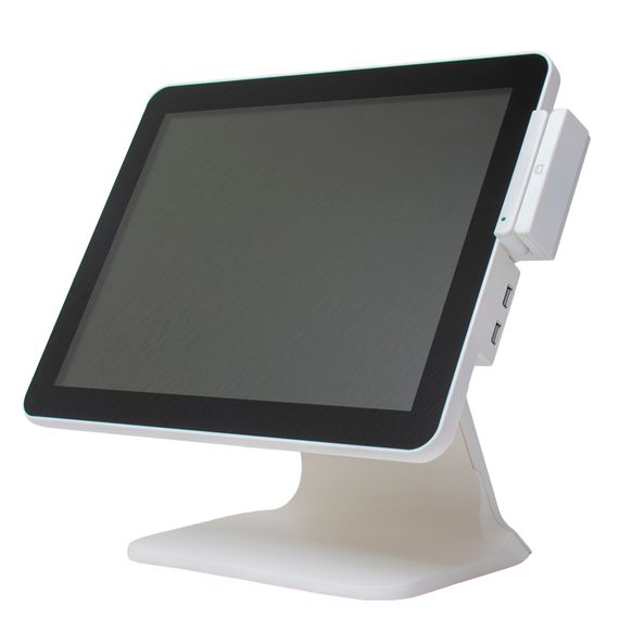 Сенсорный моноблок POScenter POS100 (15&quot;, PCAP, J3455, RAM 4Gb, SSD 64 Gb, MSR) БЕЛЫЙ, без ОС