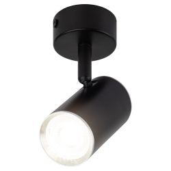 Светильник настенно-потолочный спот ЭРА OL35 BK MR16 GU10 IP20 черный, хром | Накладные светильники