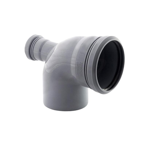 Отвод ПП (полипропилен) для канализации 87,5гр. универсальный 110-50 фронт-тыл, Valfex