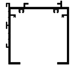 Карниз алюминиевый для римки MAXI NEW, 6 м