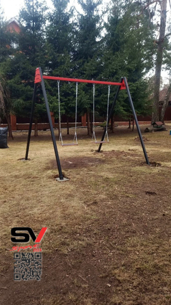 Монтаж уличных качелей Sv Sport