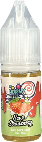 Жидкость (М) Horny Bubblegum (10 мл, 20 мг SALT) Sour Strawberry
