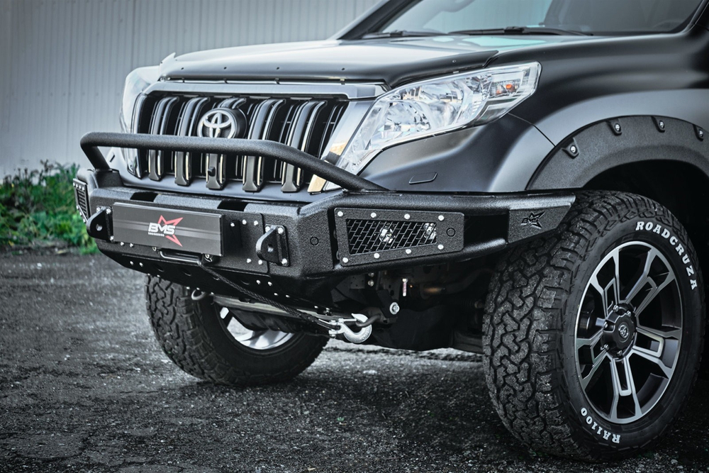 Бампер силовой передний BMS ALFA для Тойота Прадо 150 2009-2017