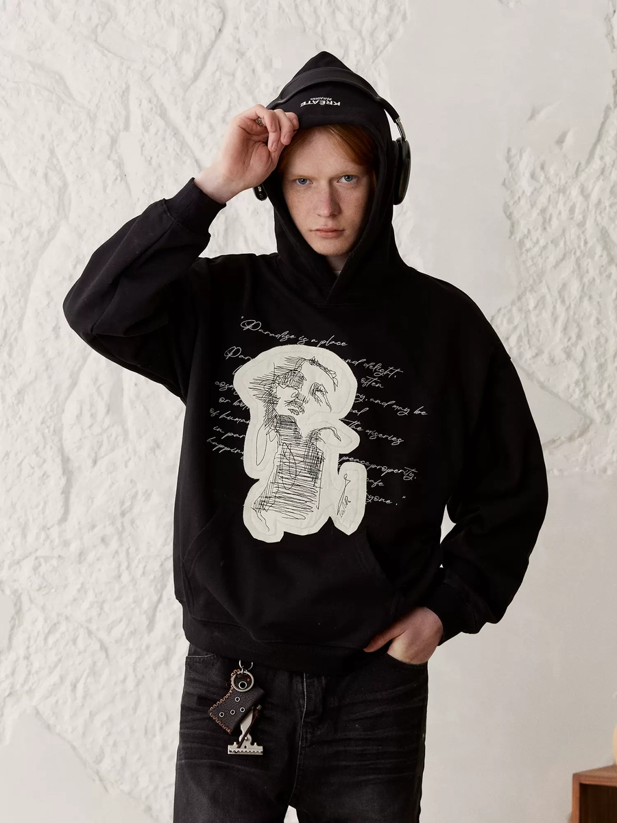 Худи KREATE "Reborn" Patched Hoodie