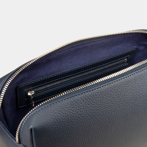 Несессер Voyageur из кожи теленка, синего цвета