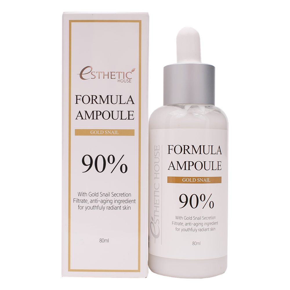 ESTHETIC HOUSE Сыворотка для лица с улиткой FORMULA AMPOULE GOLD SNAIL, 80 мл