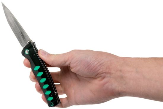 Складной нож Mcusta Katana Tanto Basic c клинком из стали VG-10 San Mai (Laminated 420J2) рукоять алюминий