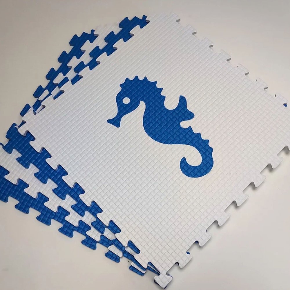 Мягкий пол "Жители моря" 500x500x10 мм 45 шор