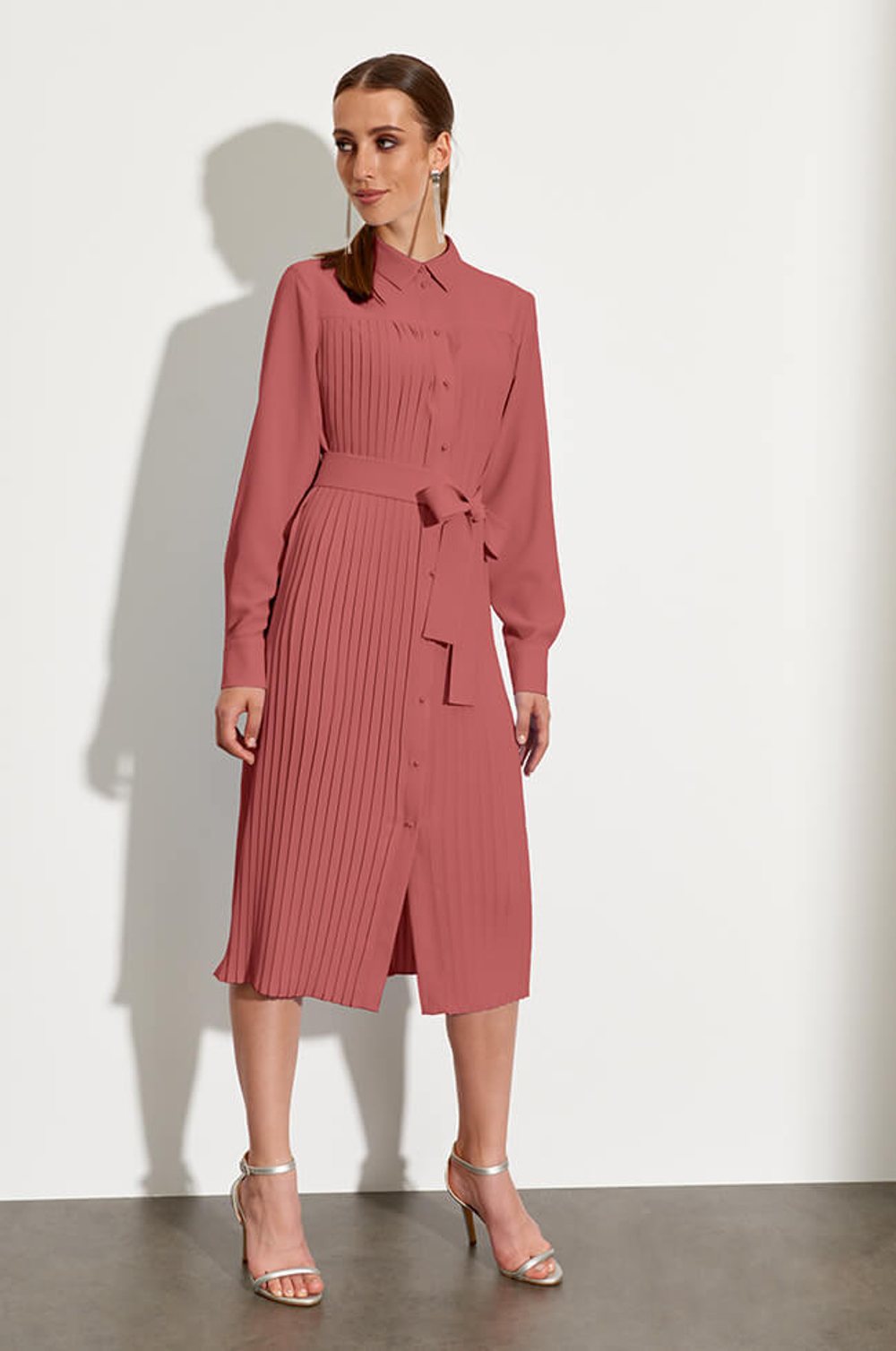 51446 Платье женское (пепельно-розовый)