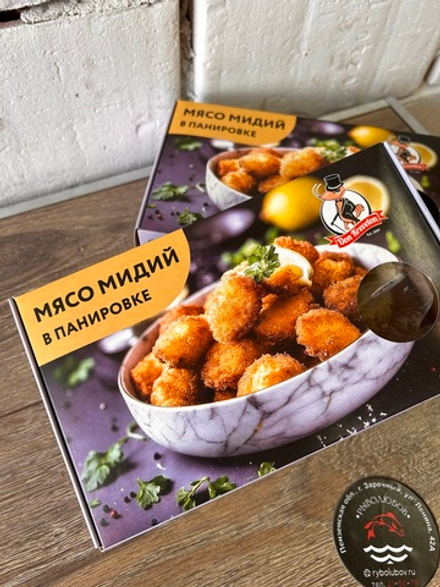 Мидии мясо в панировке 300 гр.