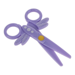 Ножницы детские пластиковые "Стрекоза", 12 см, на картоне