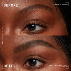 NYX Professional Makeup Powder Louder - Карандаши для бровей с щеточкой оттенок Black, 1 szt.