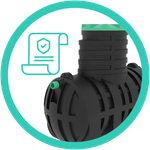 Емкость подземная горизонтальная Мультпласт Подземная емкость 6.5 6500 л. горизонтальная (258x197x260см;245кг;черный) - арт.555434.28