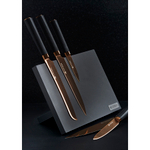 Набор из 5 ножей и подставки titan copper