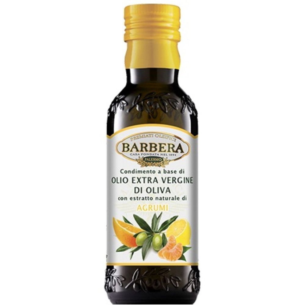 Масло оливковое Barbera Extra Virgin c натуральным экстрактом цитрусовых (апельсин + мандарин + лимон) Италия 250 мл
