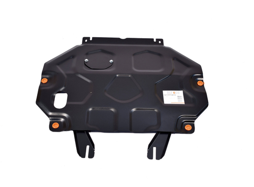 Защита ALFeco картера двигателя и кпп для Mitsubishi Outlander 2012-,V-все кр.3.0, / Eclipse Cross 2017-, V-все, привод 4х4,4х2, штамп. (сталь 2 мм) арт.ALF1431st