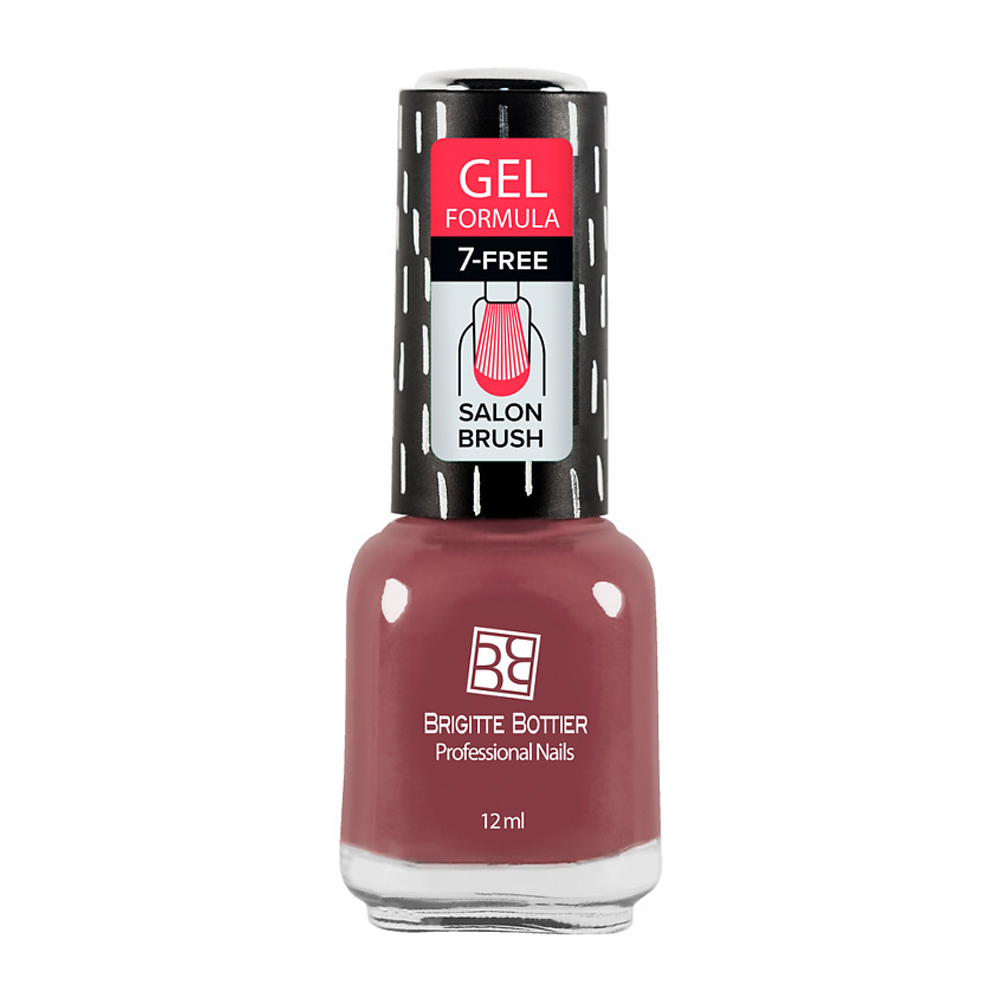 BRIGITTE BOTTIER Лак для ногтей GEL FORMULA тон 01 прозрачный, 073