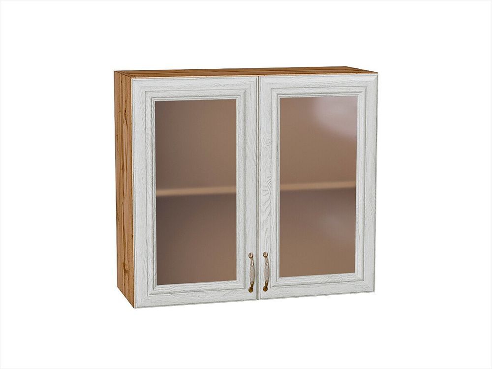 Шкаф верхний с 2-мя остекленными дверцами Шале