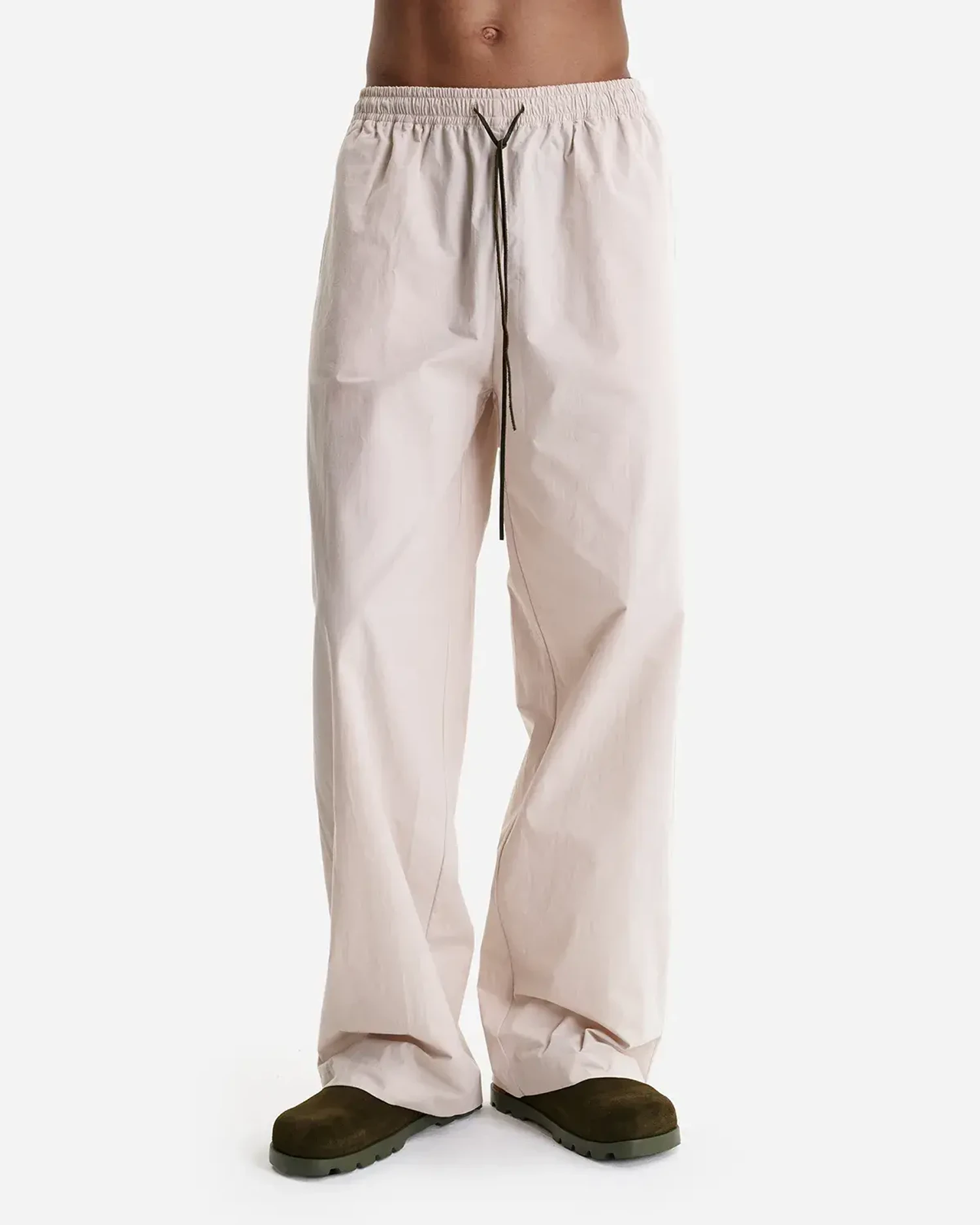 Брюки из итальянского хлопка бежевые