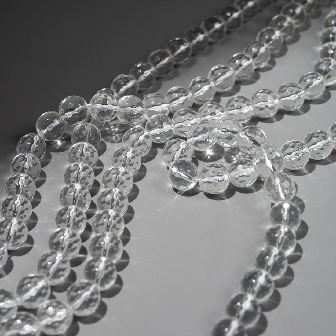 Горный хрусталь (имитация) "Дискобол", 10мм, шар, микроогранка