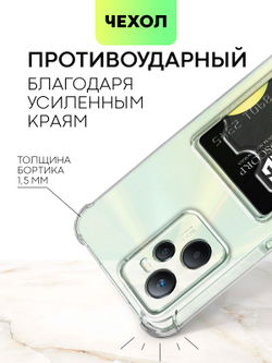 Чехол BROSCORP для realme C35 оптом (арт. RM-C35-HARD-TPU-POCKET)