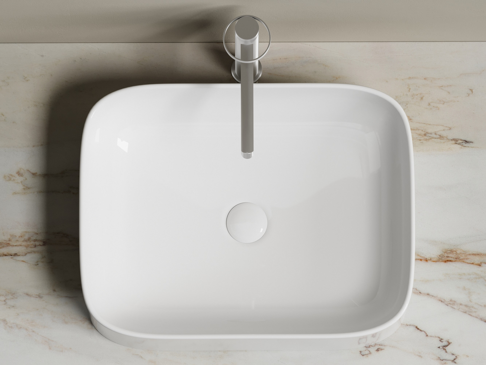 Умывальник чаша накладная прямоугольная Element 505x380x150мм