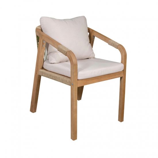 Кресло деревянное с подушками Rimini KD
