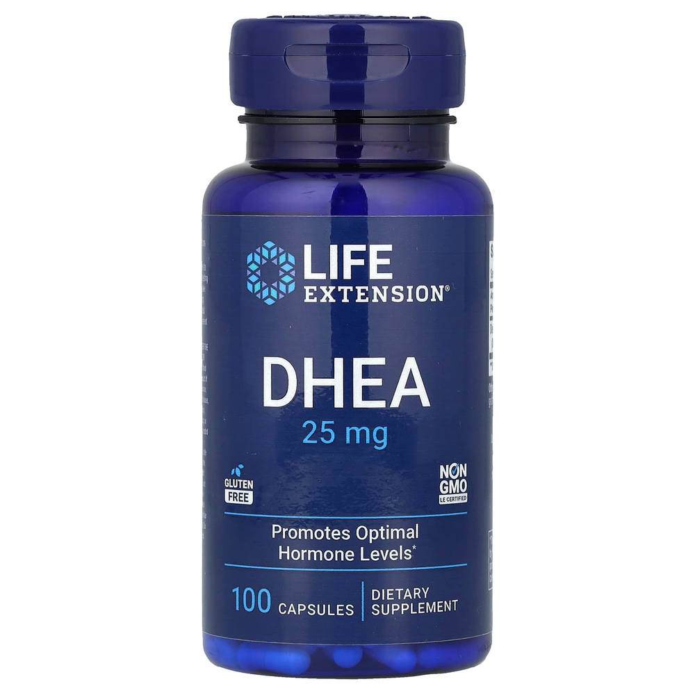Life Extension, ДГЭА, 25 мг, 100 капсул