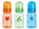 Бутылочка 140 мл, ПП, силикон, медленный поток, 0+