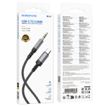Аудио Адаптер BOROFONE BL24 Type-C - 3.5mm AUX (серый)