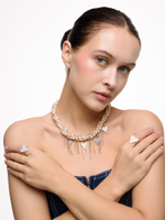 Колье "Pearl And Heart" Bicolor