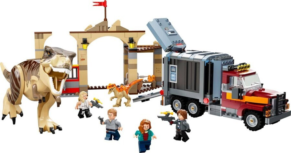 Конструктор LEGO Jurassic World 76948 Побег атроцираптора и тираннозавра