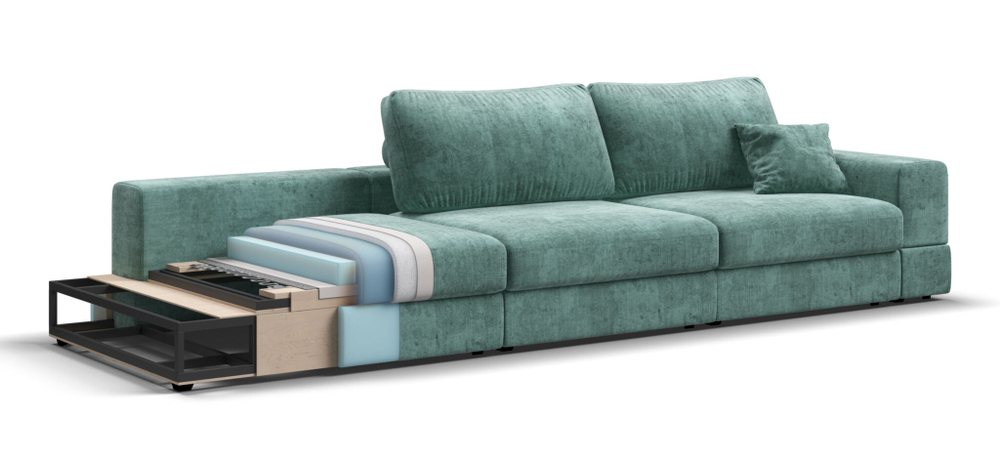 Диван-кровать BOSS MODOOL MAX шенилл Gloss минт