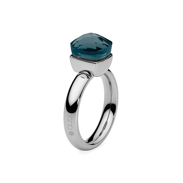Кольцо Qudo Firenze london blue 16 мм 626046 BL/S размер 16