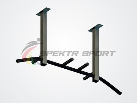 Турник потолочный (300 мм) Атлант 6 (3 хвата) цв. белый Серый