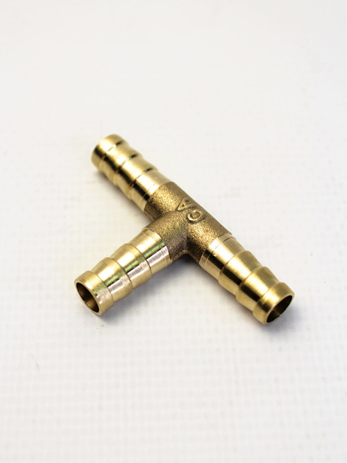 Соединитель для шлангов тройной T-образный латунь d=8