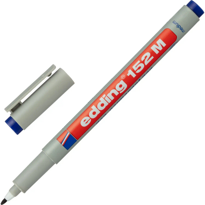 Маркер для глянц. поверхн EDDING 152/3 M синий 1 мм стираемый