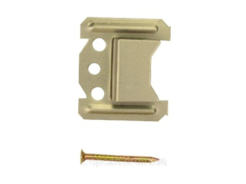 Кляймер №1 для виниловой вагонки и МДФ панелей (гвозди в комплекте)