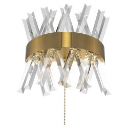 Citilux Ричард CL336313 LED Бра хрустальное с выключателем Бронза