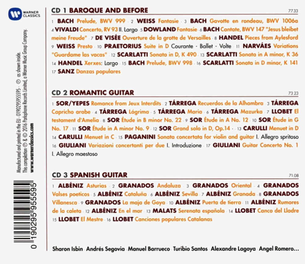 Сборник / 50 Best Guitar Classics (3CD)